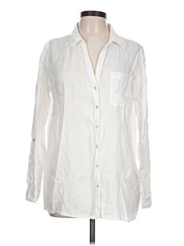 Sigrid Olsen Long Sleeve Button-Down Shirt (view 1)