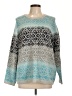 Talbots Print Blue Pullover Sweater Size 1X - photo 1