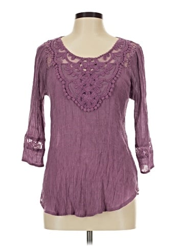 Bobeau 3/4 Sleeve Blouse (view 1)