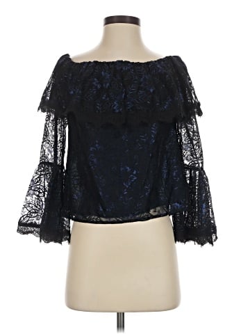 White House Black Market 3/4 Sleeve Blouse (view 1)