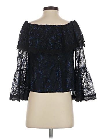 White House Black Market 3/4 Sleeve Blouse (view 2)