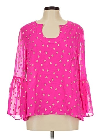 Lilly Pulitzer 3/4 Sleeve Silk Top (view 1)