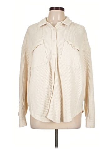 Aerie Long Sleeve Button-Down Shirt (view 1)