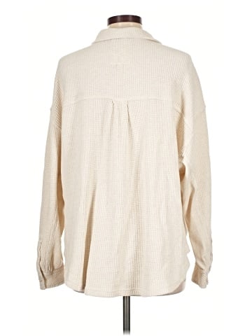 Aerie Long Sleeve Button-Down Shirt (view 2)