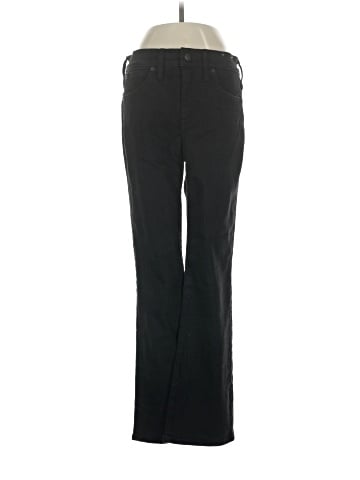 Madewell Kick Out Crop Jeans in Black Rinse Wash (view 1)