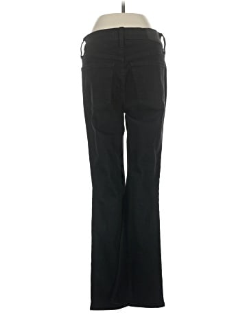 Madewell Kick Out Crop Jeans in Black Rinse Wash (view 2)