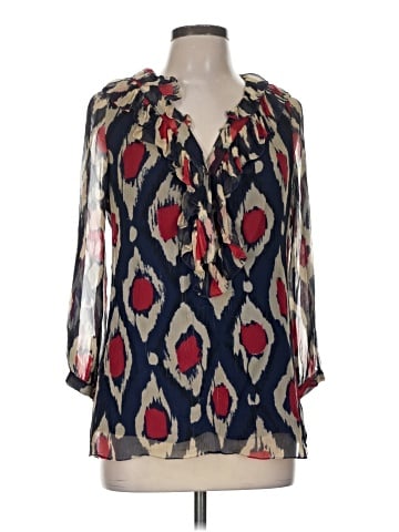 Diane von Furstenberg 3/4 Sleeve Silk Top (view 1)