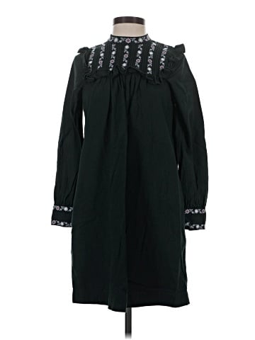 Madewell Embroidered-Bib Ruffle Mini Dress (view 1)