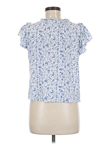 Skies Are Blue Short Sleeve Blouse (view 2)