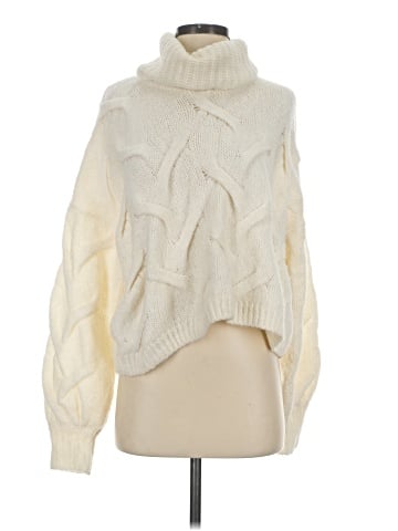 Madewell Somervell Modern Cable Turtleneck Sweater (view 1)
