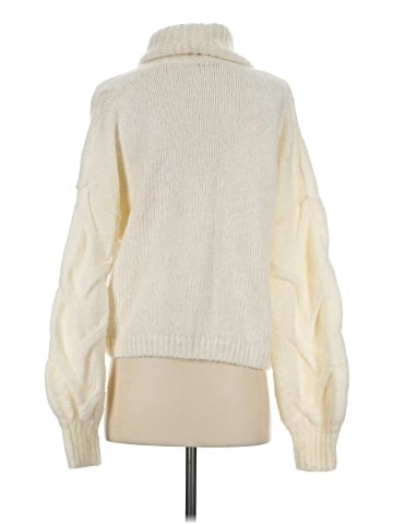 Madewell Somervell Modern Cable Turtleneck Sweater (view 2)