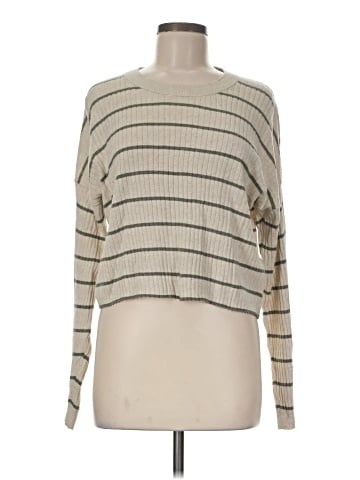 Madewell Lawson Crop Pullover Sweater in Stripe (view 1)
