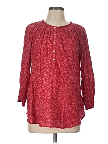 Chaps 3/4 Sleeve Blouse (view 1)