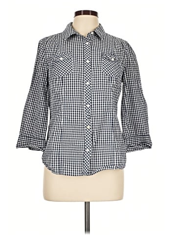 Dalia Collection 3/4 Sleeve Button-Down Shirt (view 1)