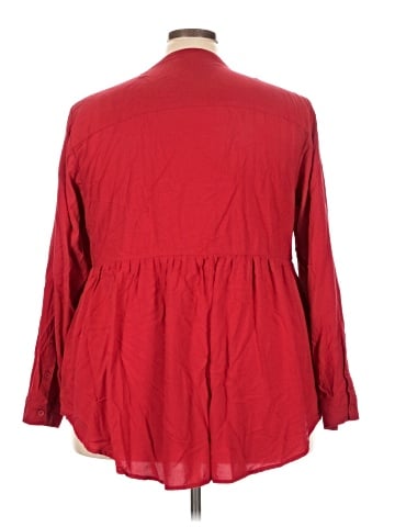 Torrid 3/4 Sleeve Button-Down Shirt (view 2)