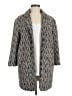 Ecote Chevron-herringbone Gray Wool Coat Size M - photo 1