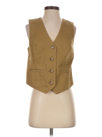 Madewell Button-Front Vest in (Re)generative Chino (view 1)