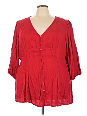 Torrid 3/4 Sleeve Blouse (view 1)