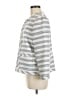 Chico's 100% Polyester Stripes White Blazer Size M - photo 5