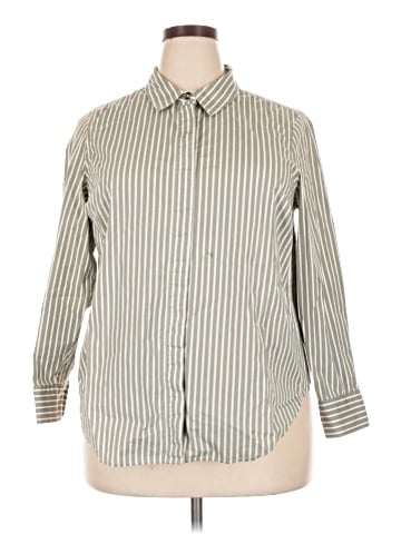 Universal Standard 3/4 Sleeve Button-Down Shirt (view 1)