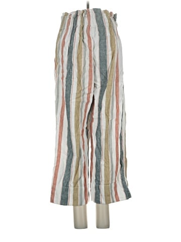 Madewell Tie-Waist Huston Pull-On Crop Pants in Stripe (view 2)