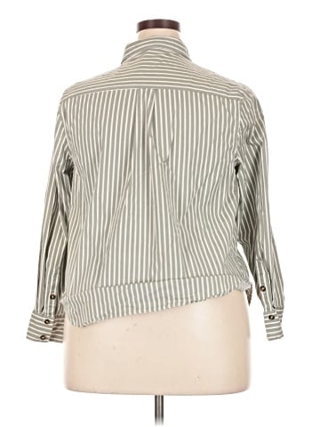 Universal Standard 3/4 Sleeve Button-Down Shirt (view 2)
