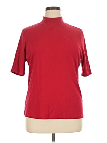 Karen Scott Short Sleeve Turtleneck (view 1)