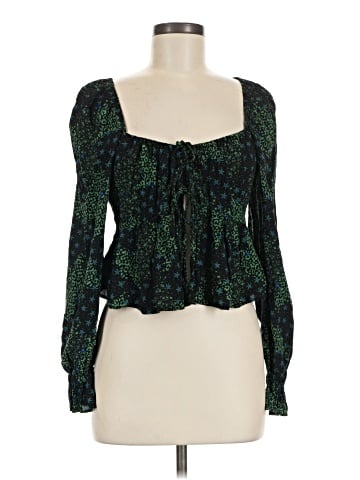 Topshop Long Sleeve Blouse (view 1)