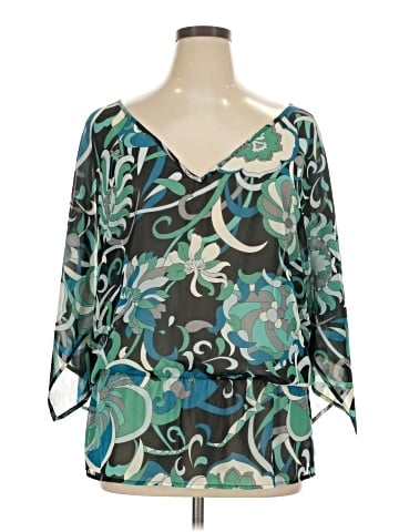 New York & Company 3/4 Sleeve Blouse (view 1)