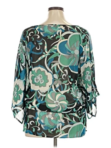 New York & Company 3/4 Sleeve Blouse (view 2)