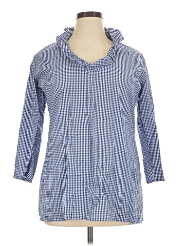 Haley and the Hound 3/4 Sleeve Button-Down Shirt (view 1)
