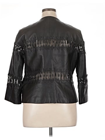 Lafayette 148 New York Leather Jacket (view 2)