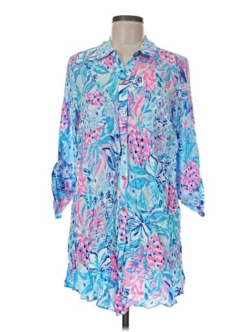 Lilly Pulitzer 3/4 Sleeve Button-Down Shirt (view 1)