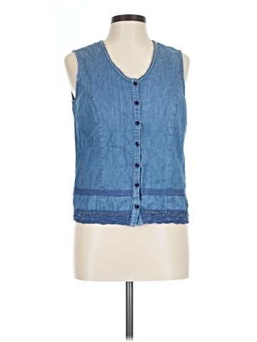 MICHAEL Michael Kors Sleeveless Button-Down Shirt (view 1)