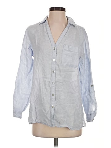 Sigrid Olsen Long Sleeve Button-Down Shirt (view 1)