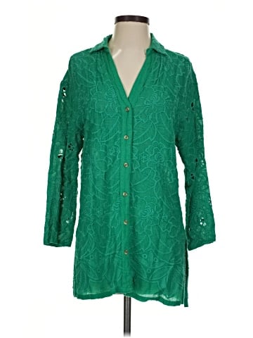 Akemi + Kin 3/4 Sleeve Button-Down Shirt (view 1)