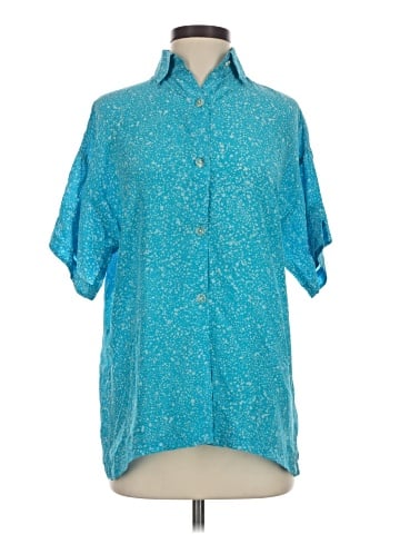 Chaus Short Sleeve Silk Top (view 1)