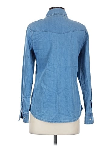 Topshop Long Sleeve Button-Down Shirt (view 2)