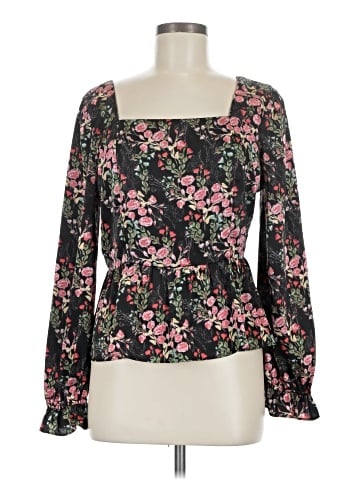 Skies Are Blue Long Sleeve Blouse (view 1)