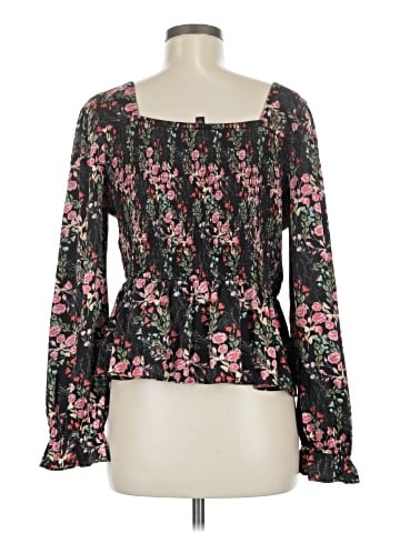 Skies Are Blue Long Sleeve Blouse (view 2)