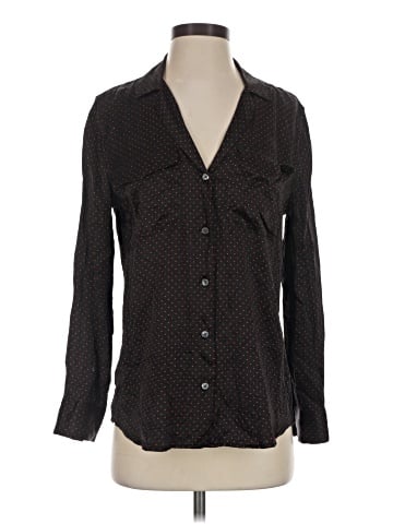 Equipment Long Sleeve Silk Top (view 1)