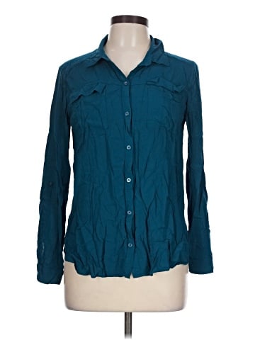 a.n.a. A New Approach Long Sleeve Button-Down Shirt (view 1)