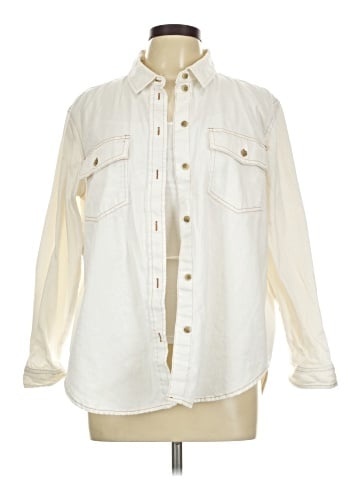American Eagle Outfitters Long Sleeve Button-Down Shirt (view 1)