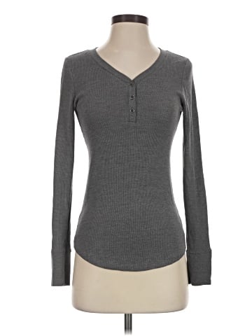 Faded Glory Long Sleeve Henley (view 1)