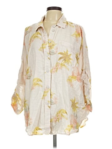American Eagle Outfitters 3/4 Sleeve Blouse (view 1)