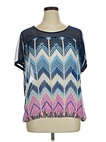 Umgee Short Sleeve Blouse (view 1)