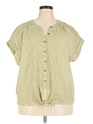 Cable & Gauge Short Sleeve Blouse (view 1)