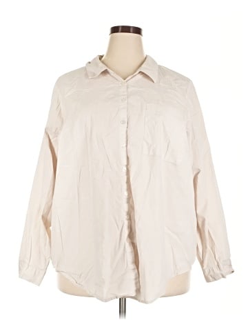 Torrid 3/4 Sleeve Button-Down Shirt (view 1)