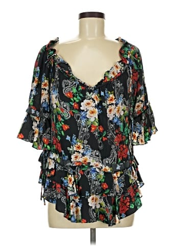 Marissa Webb 3/4 Sleeve Silk Top (view 1)
