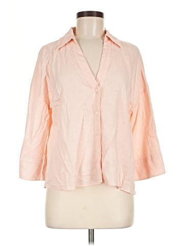 H&M 3/4 Sleeve Button-Down Shirt (view 1)